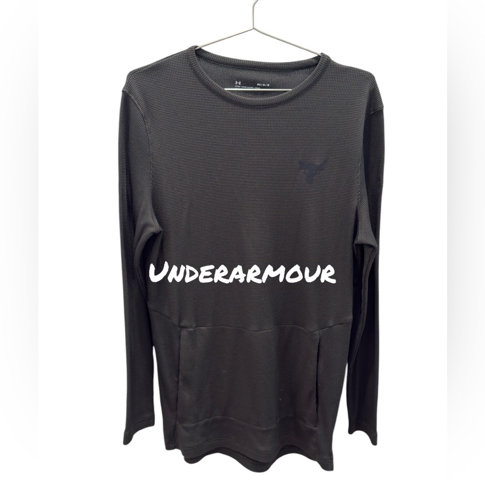 Olive Under Armor Long Sleeve Waffle Knit Shirt
